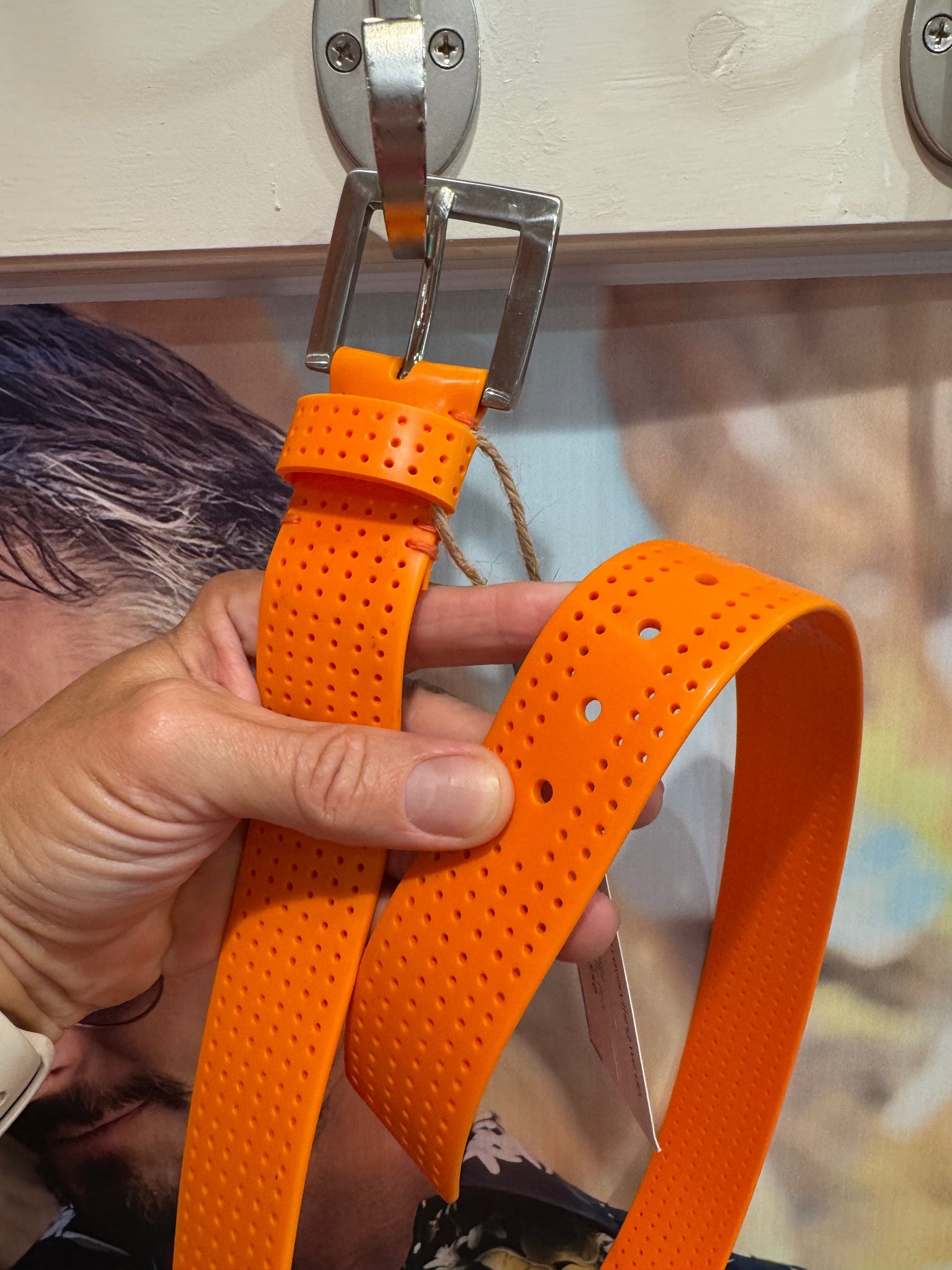 Orange Silicone Belt