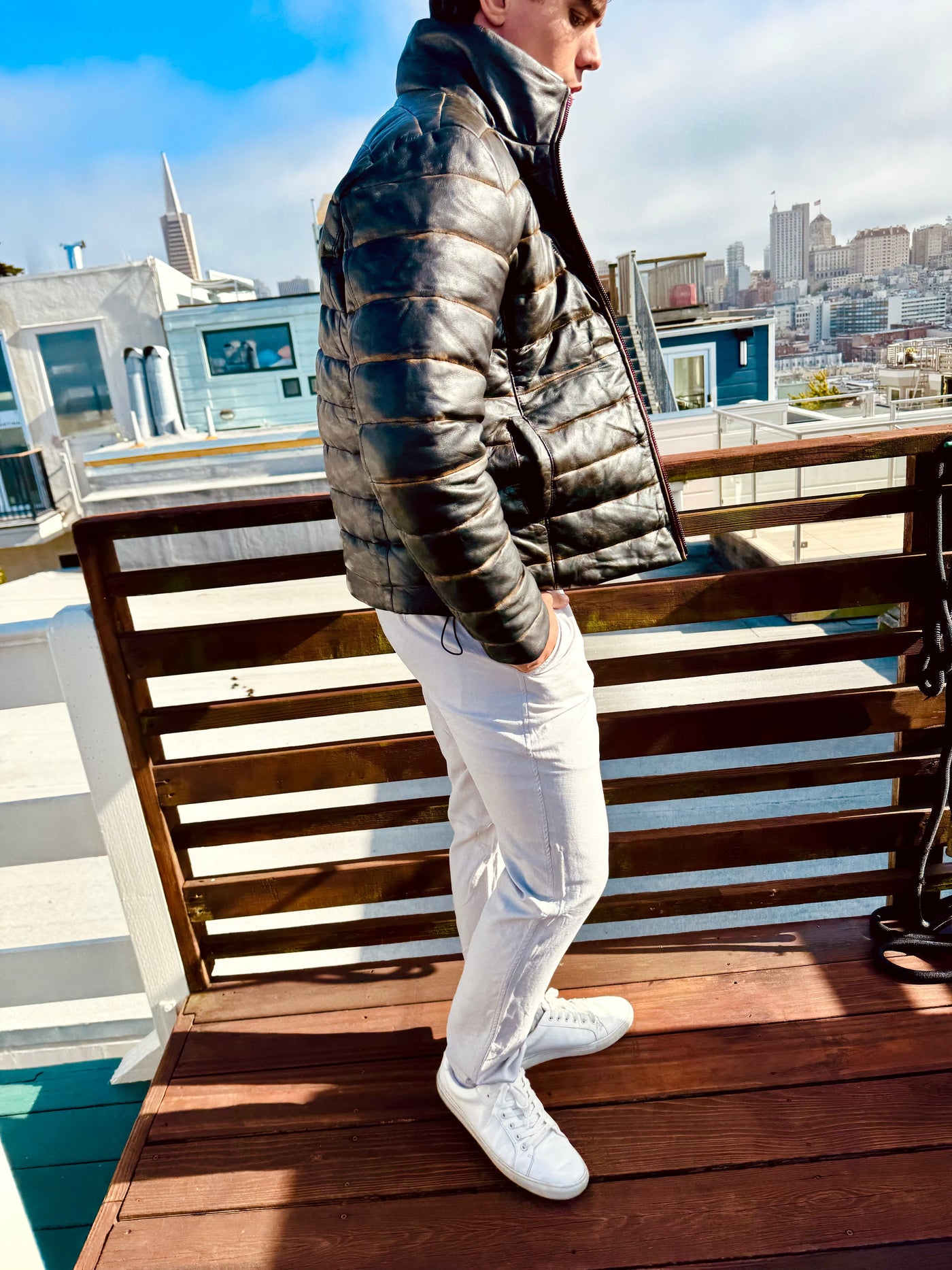 silver linen trouser