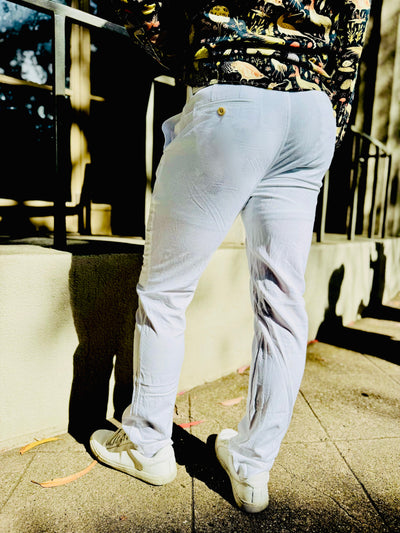white linen trouser