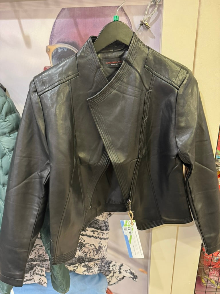 Black Grace Eco-Leather Ladies Jacket