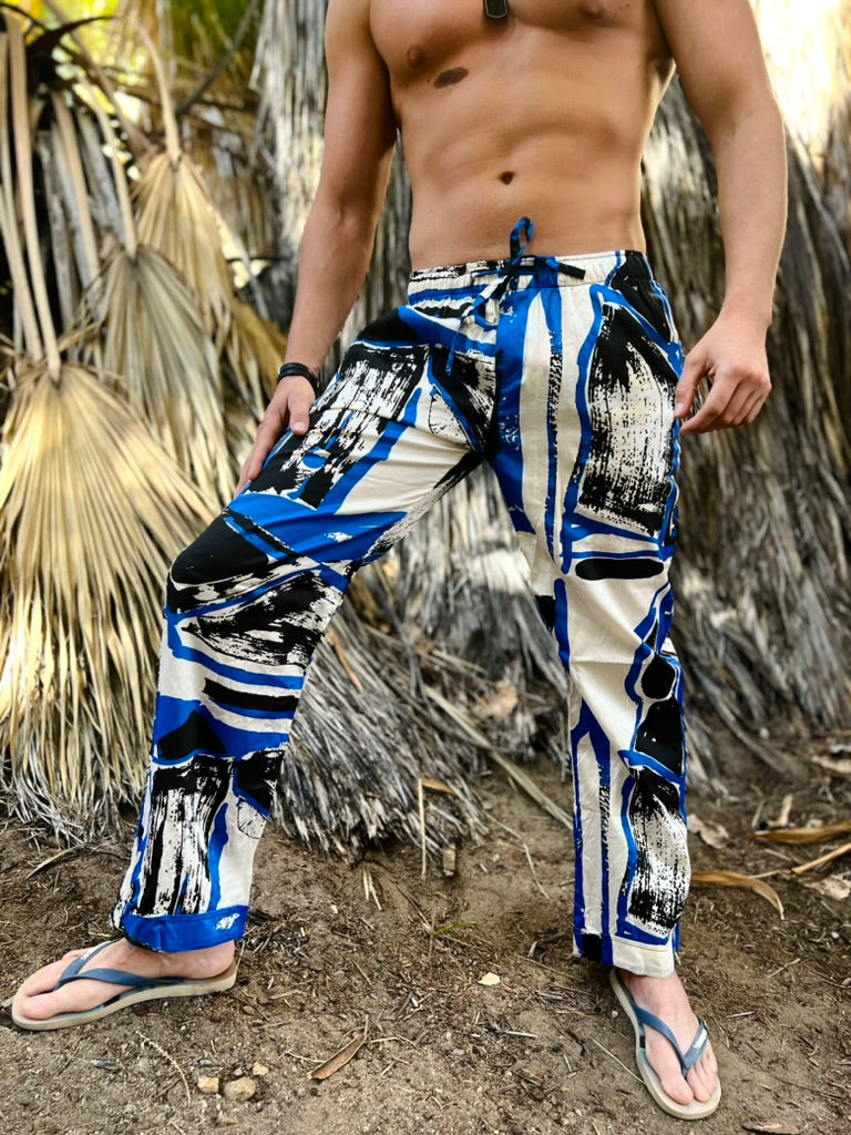 blue tiki lounge pant