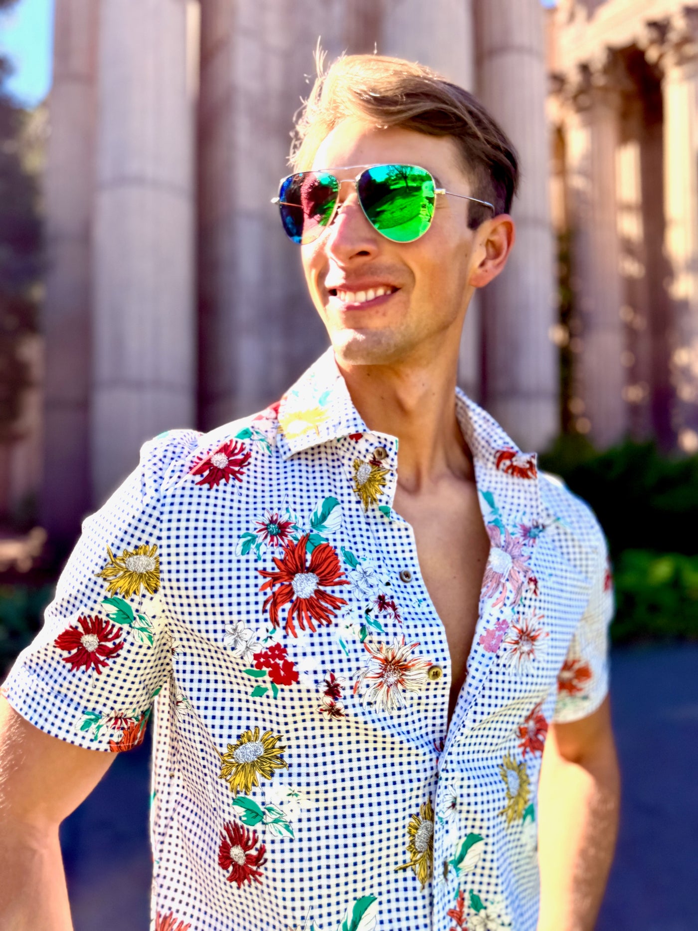 daisy picnic blue SS