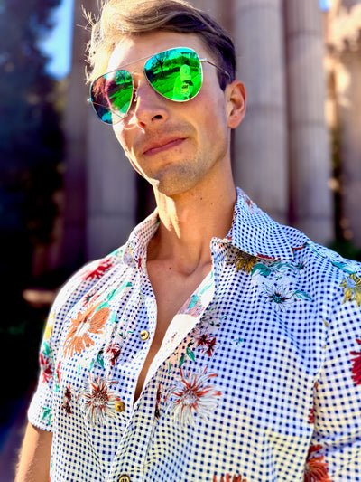 daisy picnic blue SS