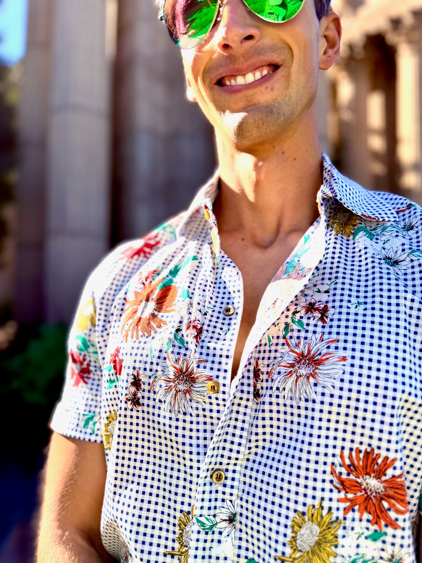 daisy picnic blue SS