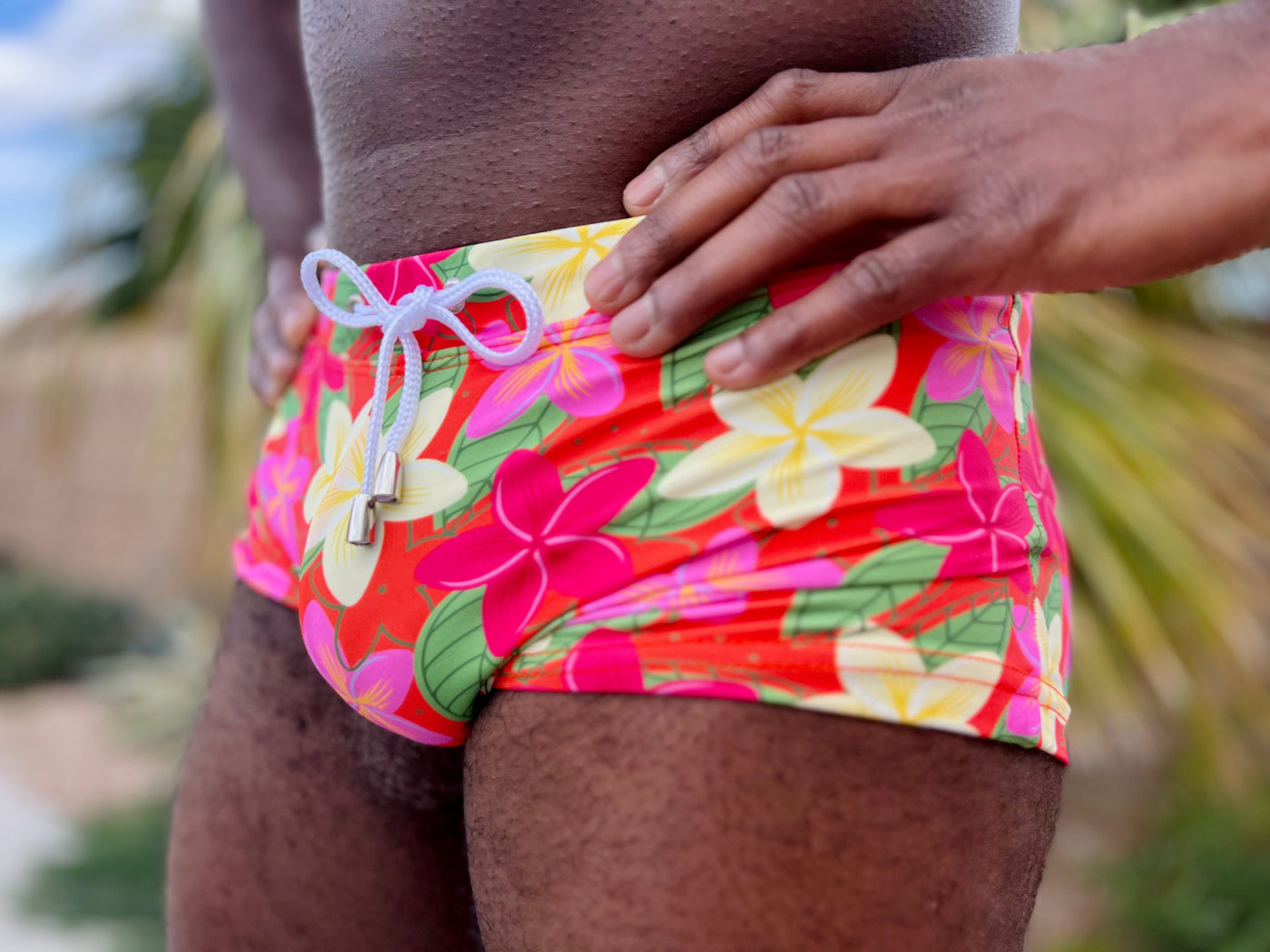 floral fuckit swim trunk