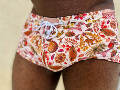 parisian pineapple swim trunk