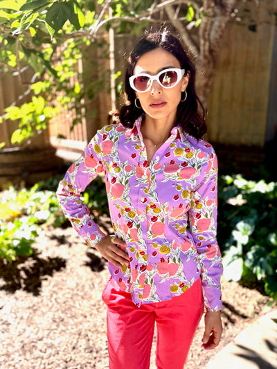 mary blair lilac blouse LS