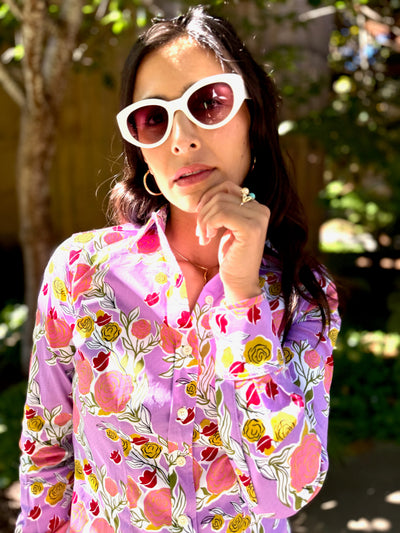 mary blair lilac blouse LS