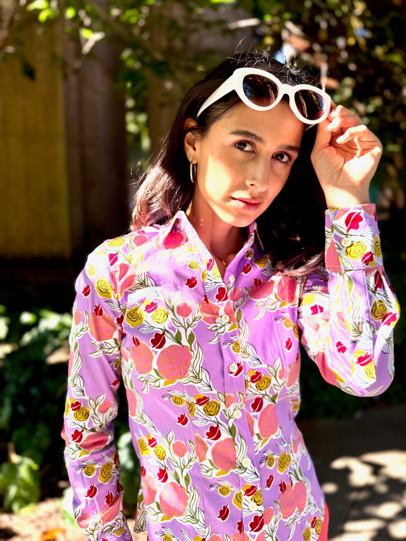 mary blair lilac blouse LS