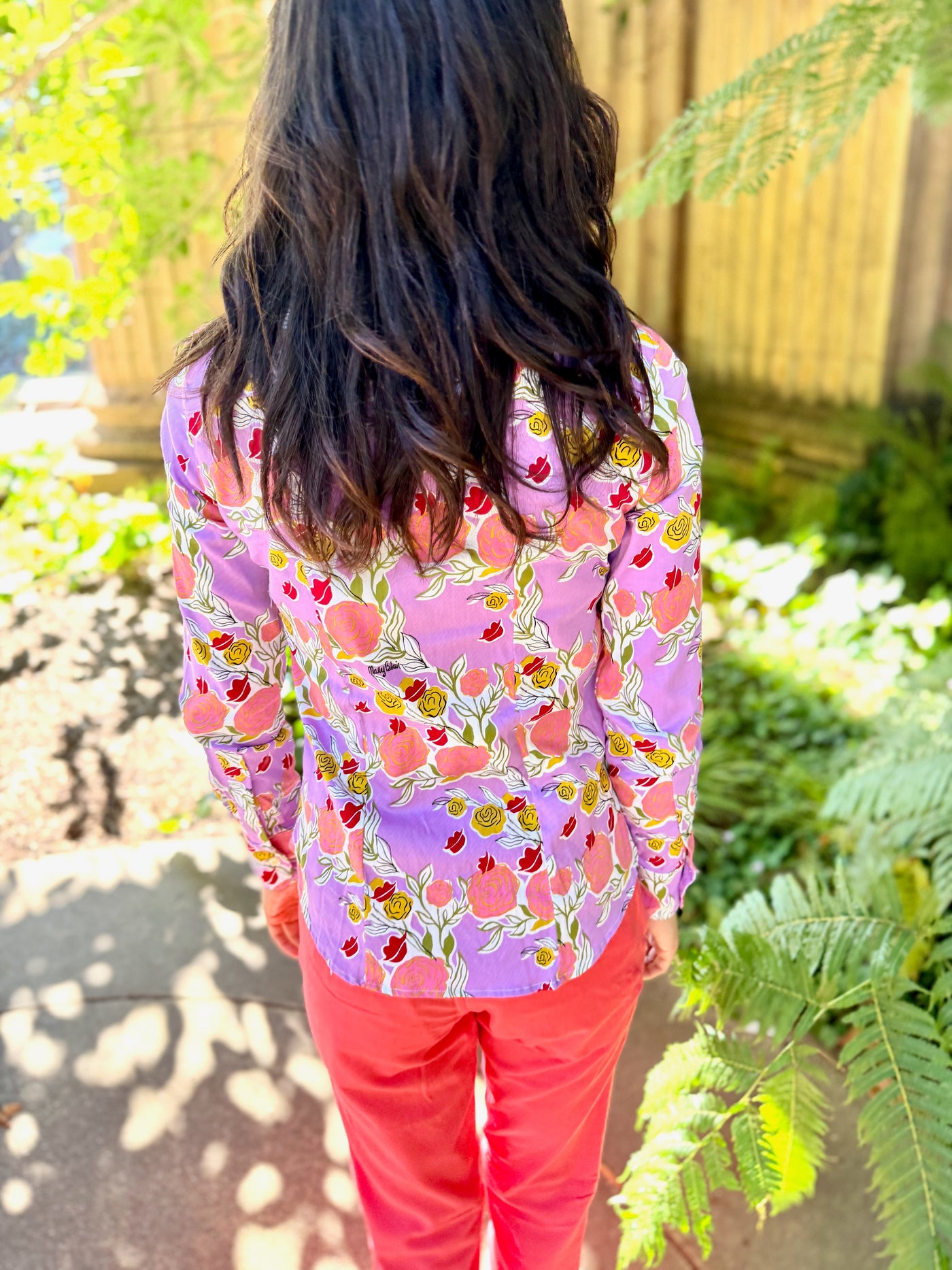 mary blair lilac blouse LS