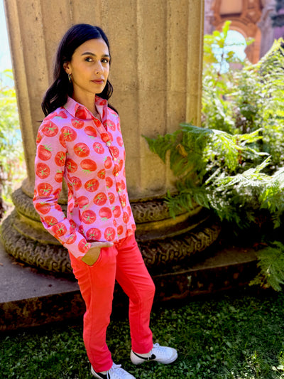 tomato bisque blouse LS