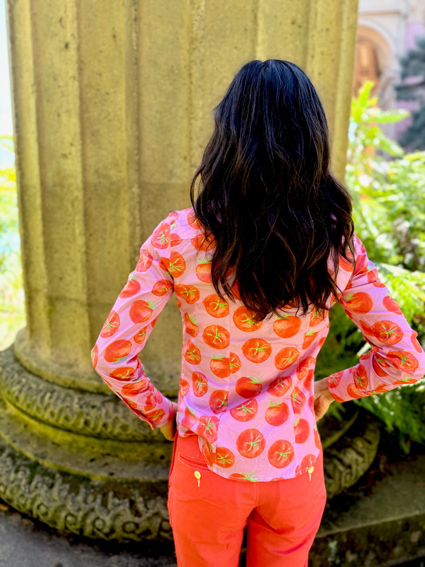 tomato bisque blouse LS