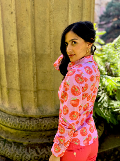 tomato bisque blouse LS