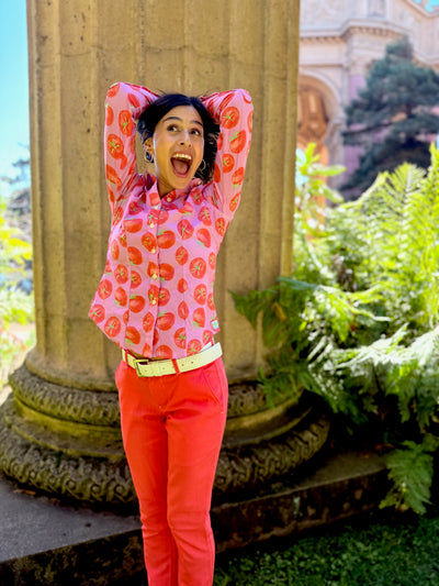 tomato bisque blouse LS