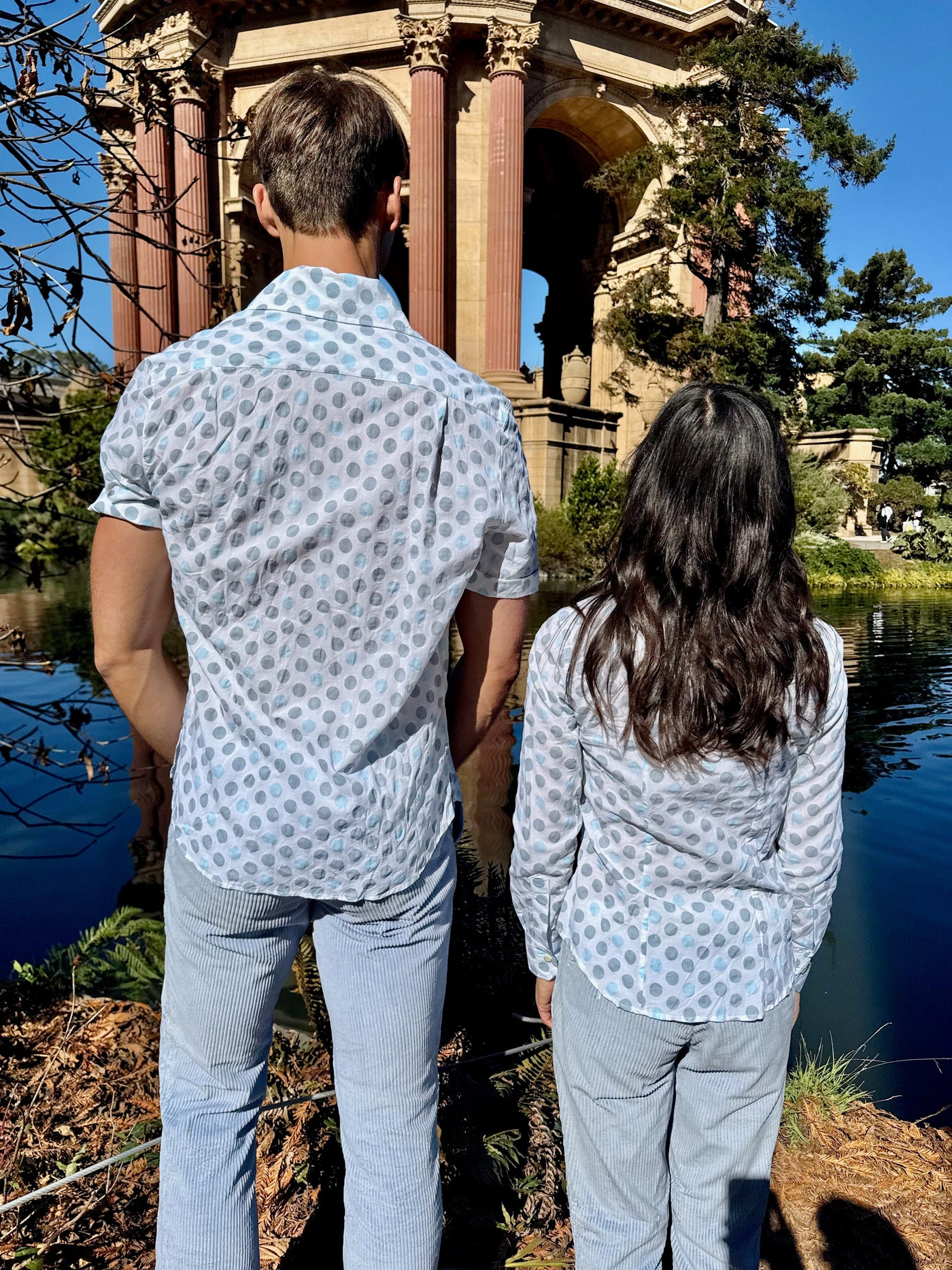 polka dory blouse LS