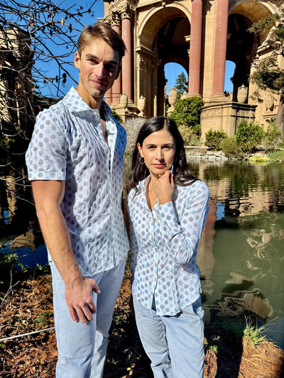 polka dory blouse LS