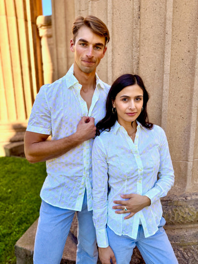 polka kermit blouse LS