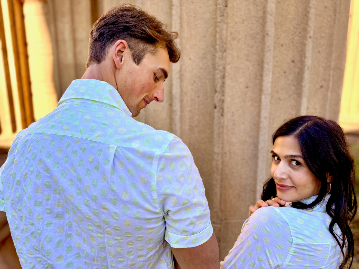 polka kermit blouse LS