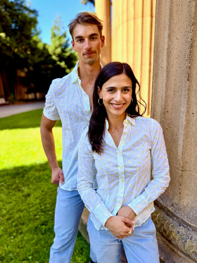 polka kermit blouse LS