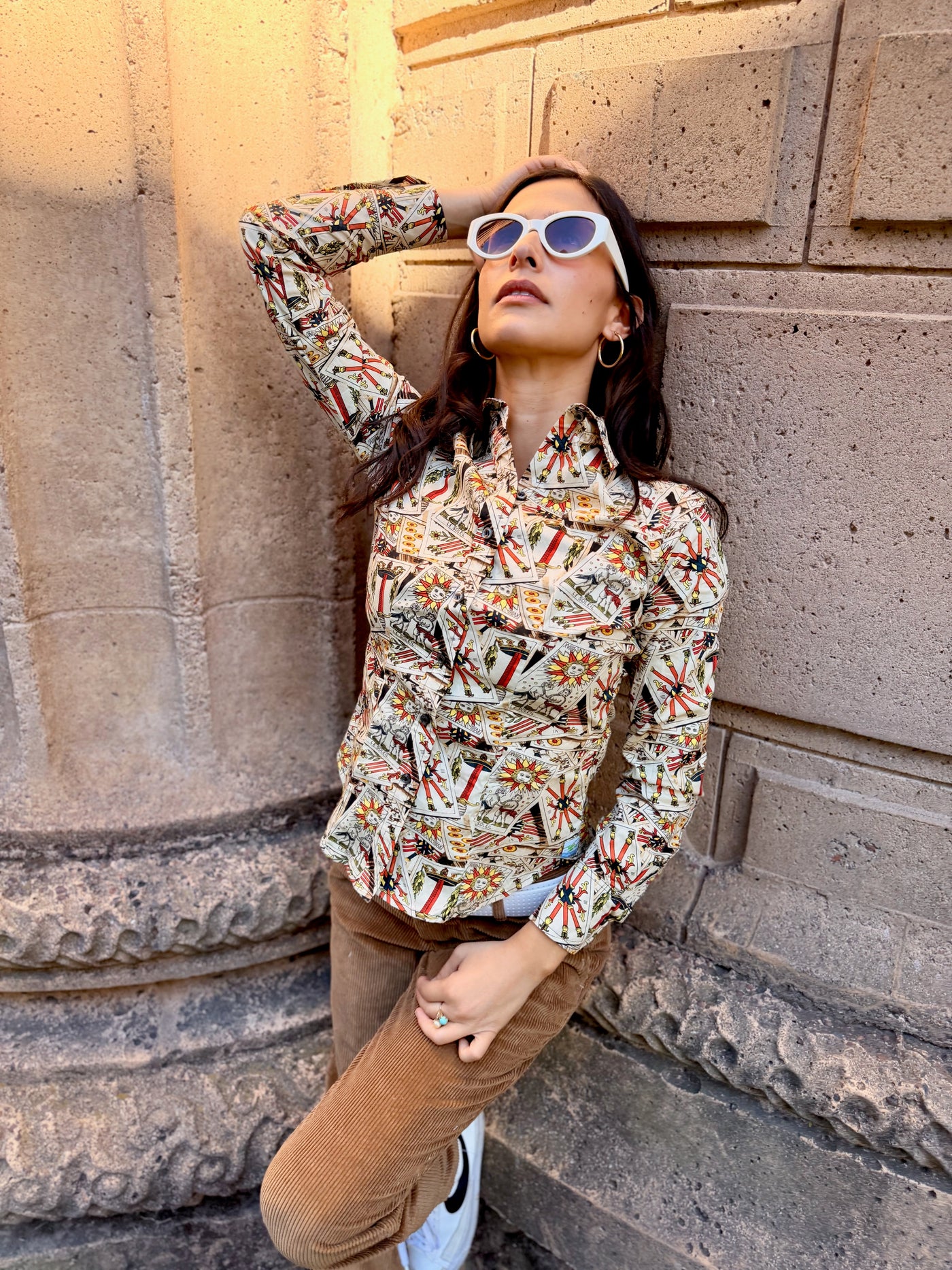 tricky tarot blouse LS