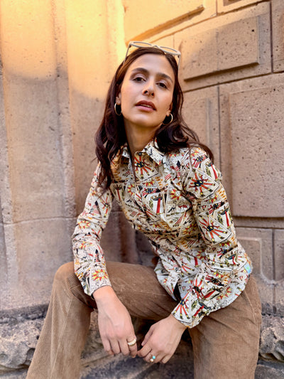 tricky tarot blouse LS