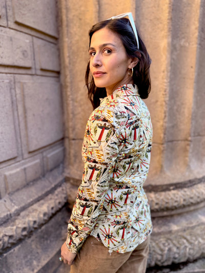 tricky tarot blouse LS