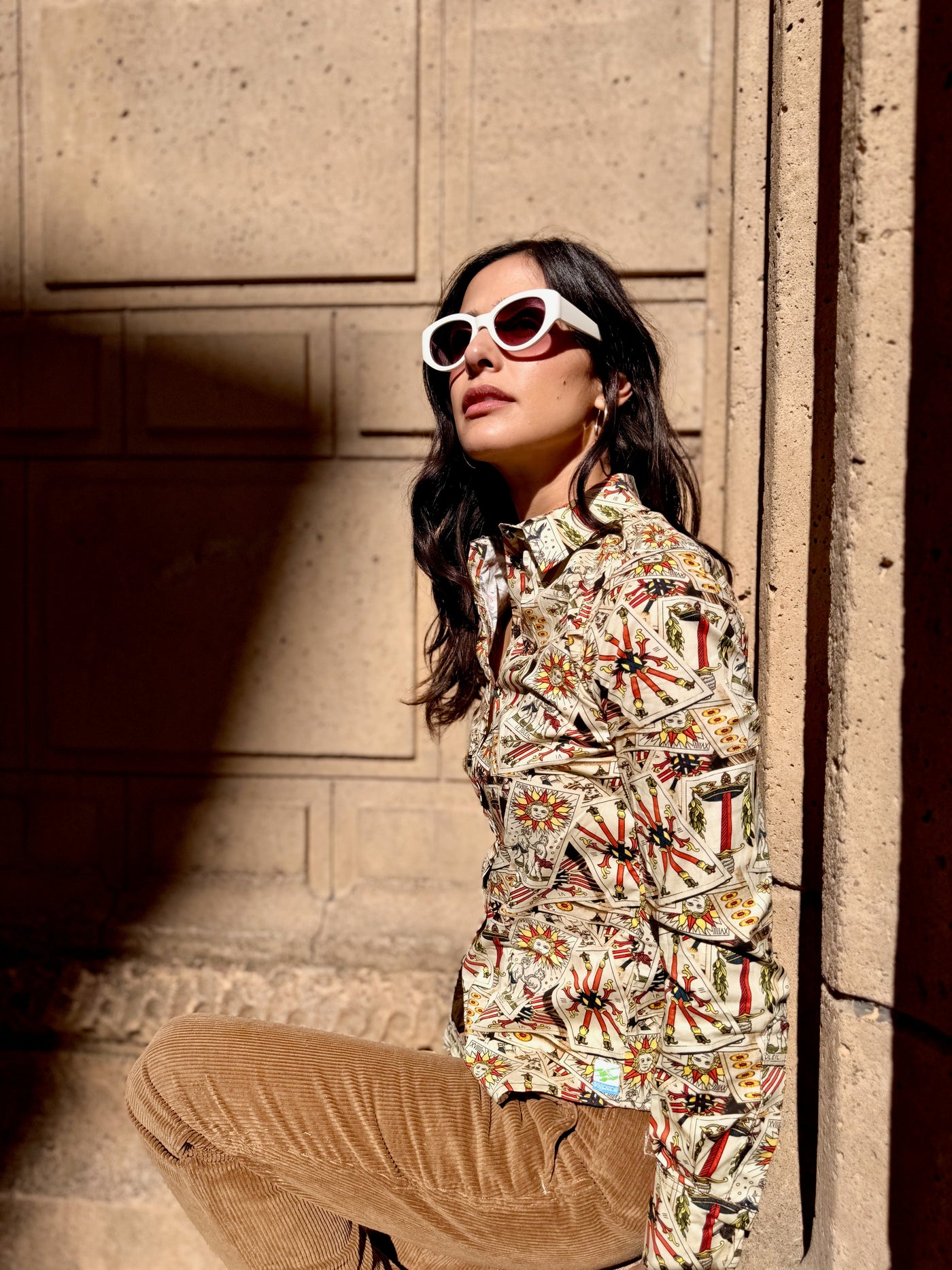 tricky tarot blouse LS