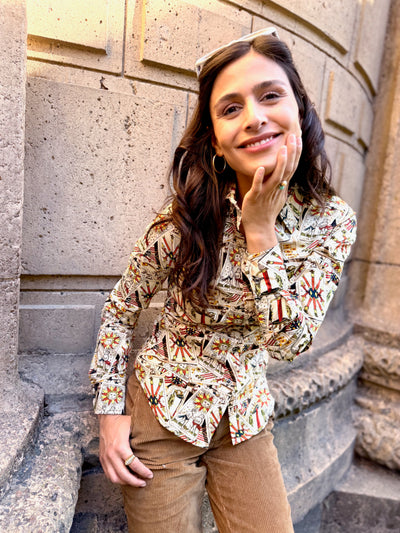 tricky tarot blouse LS