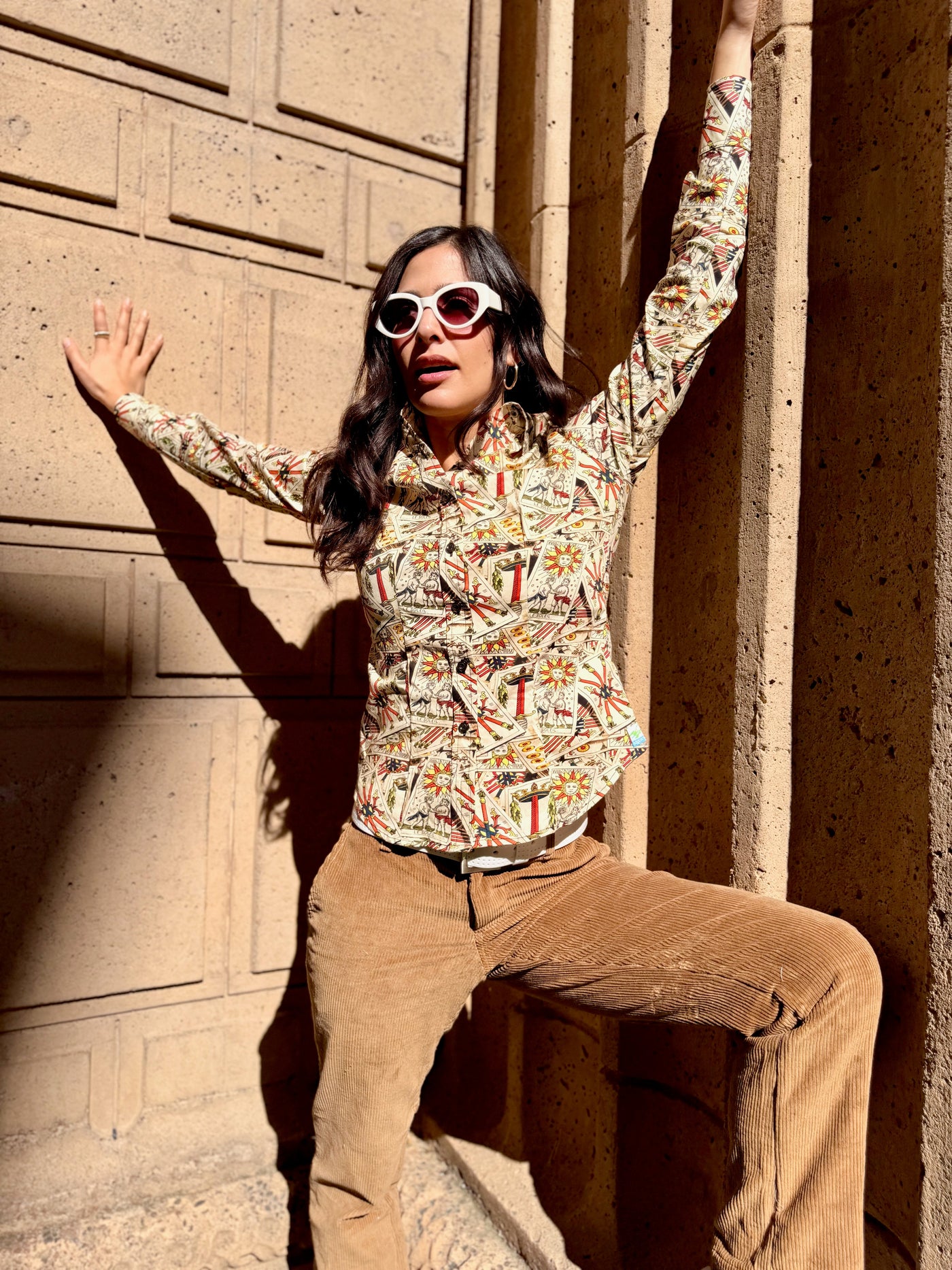 tricky tarot blouse LS