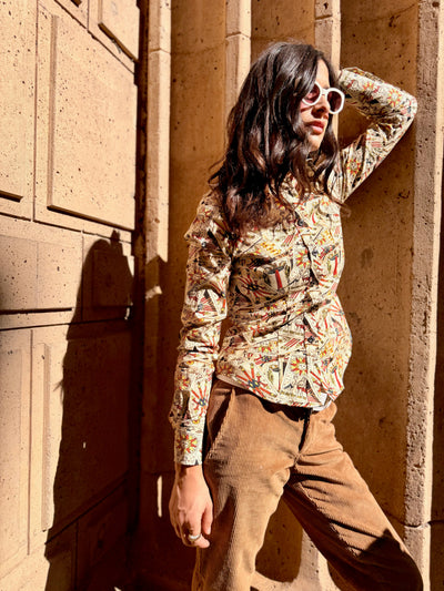 tricky tarot blouse LS