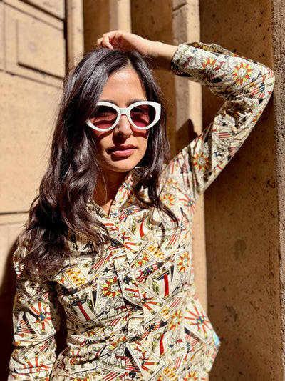 tricky tarot blouse LS