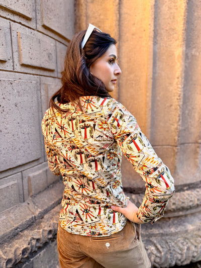 tricky tarot blouse LS