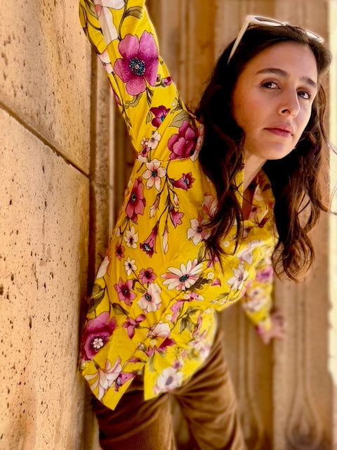 very violet blouse LS