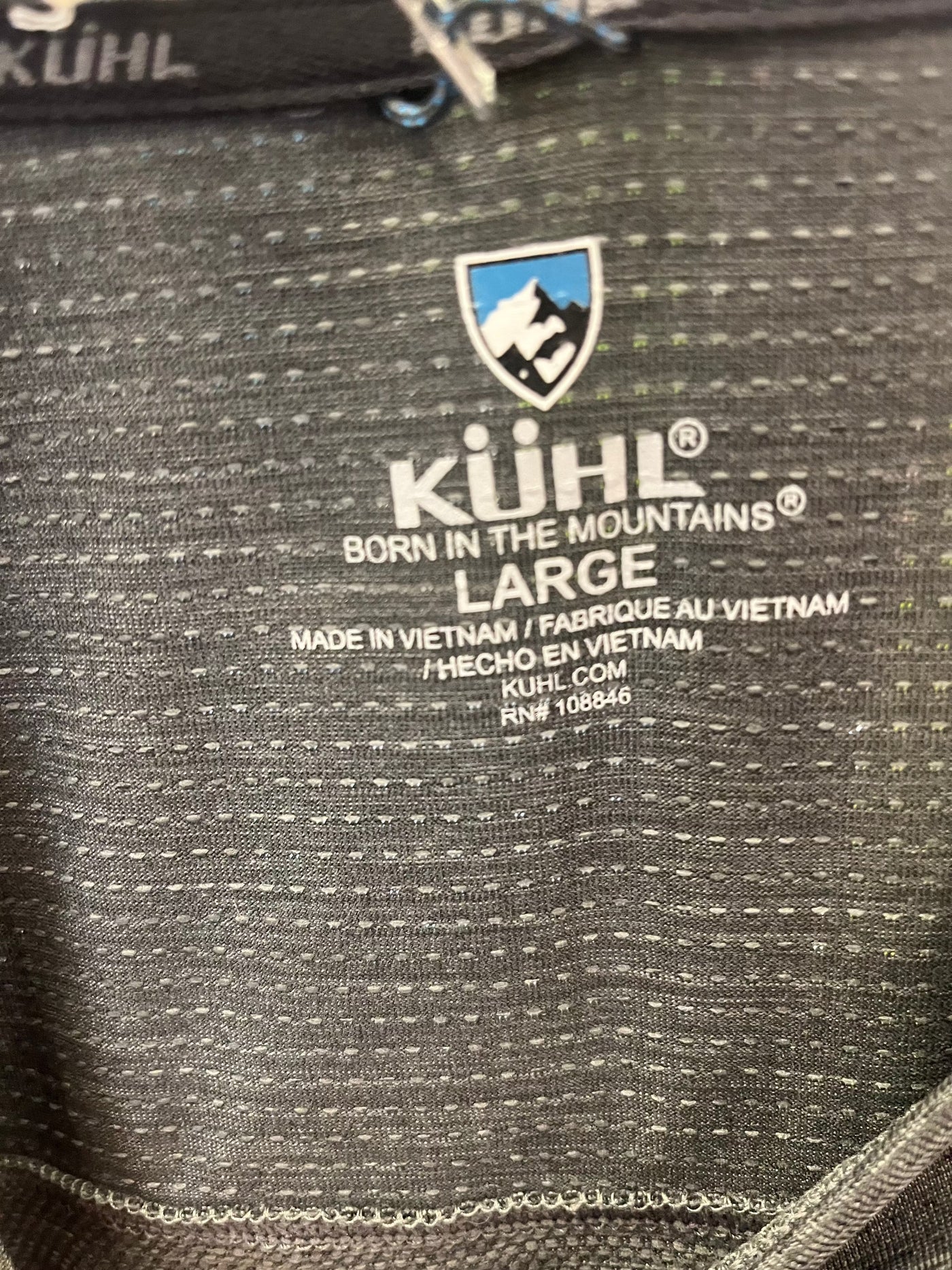 kuhl engineered SS M charcoal gray