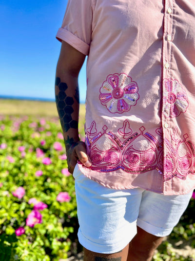 royal embroidery pink ss