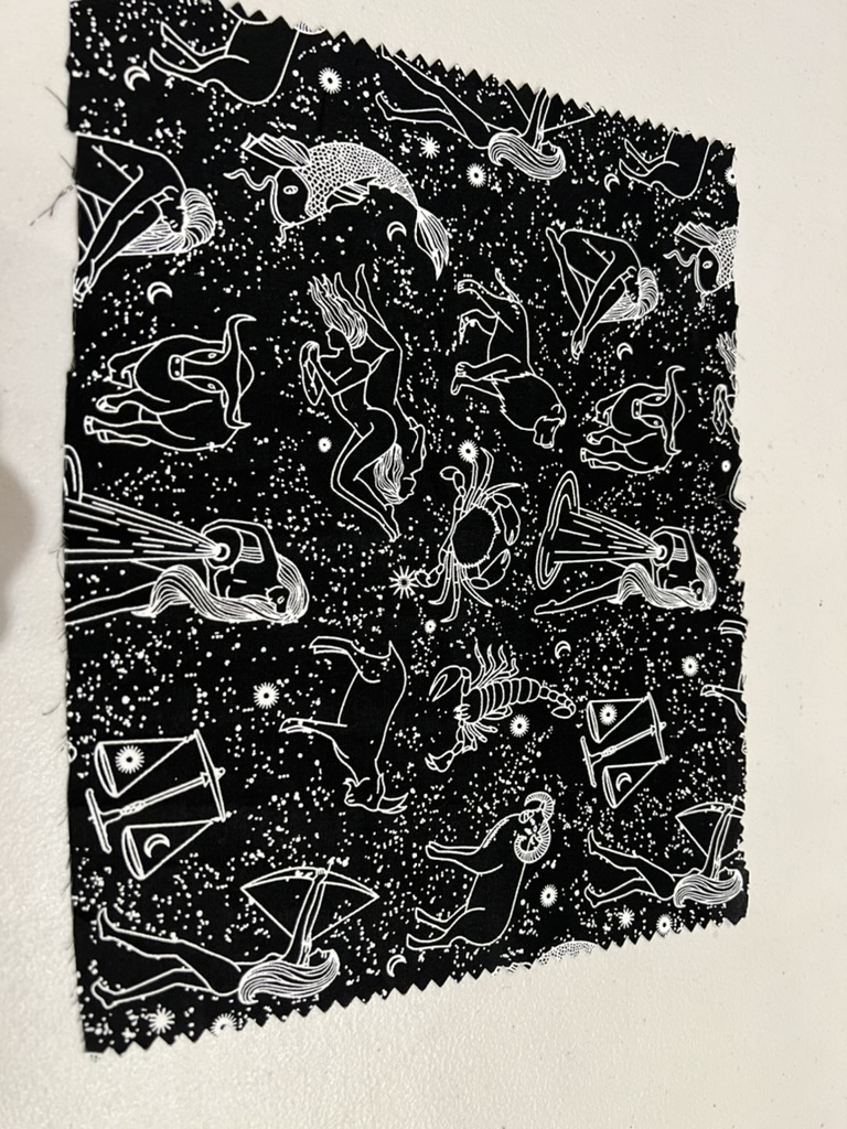 black zodiac blouse LS