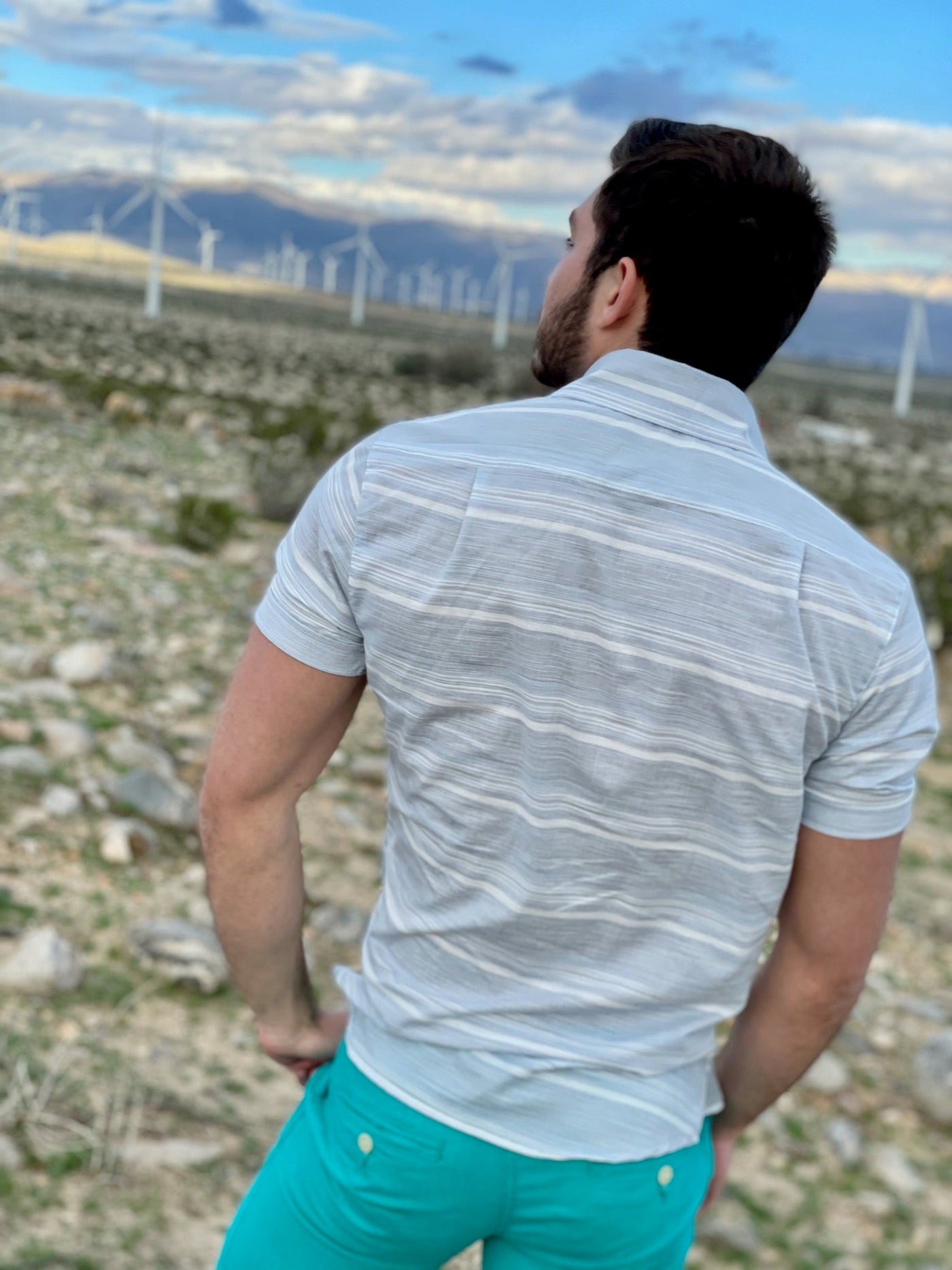 slub stripe yard dyed SS