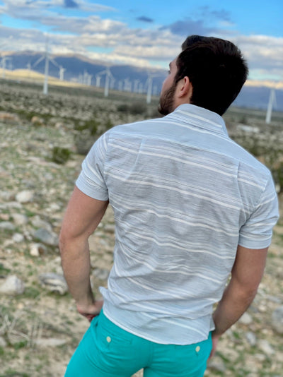 slub stripe yard dyed SS