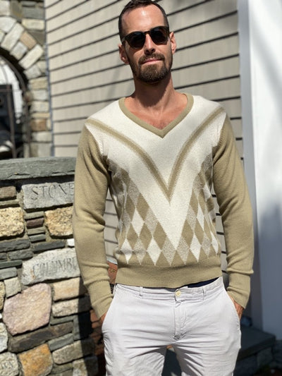 Ballantyne 100% Cashmere V-neck (L/44)
