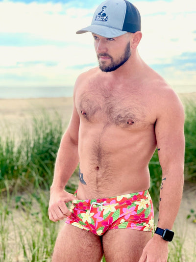 floral fuckit swim trunk