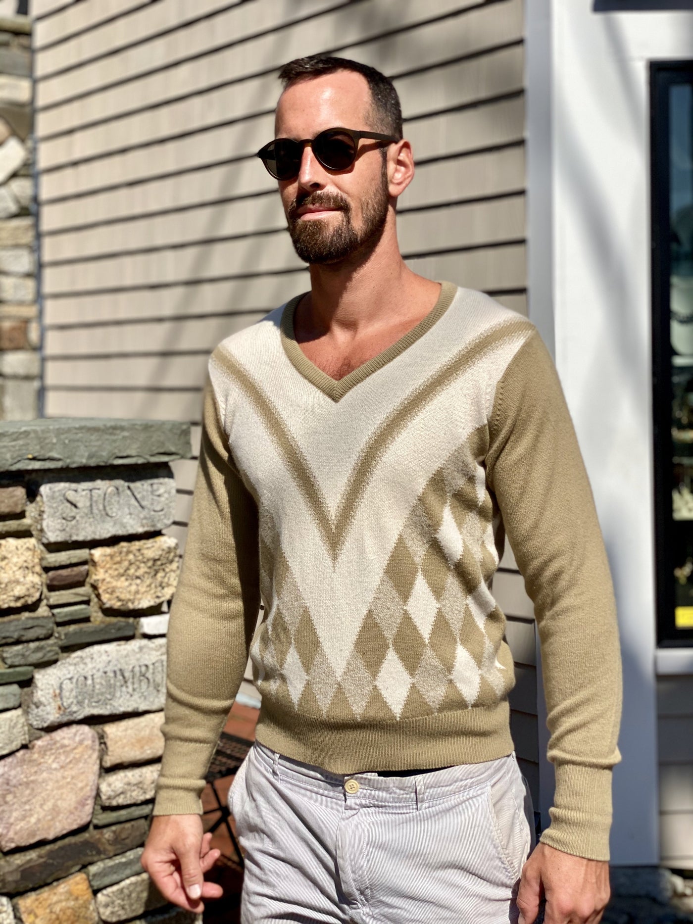 Ballantyne 100% Cashmere V-neck (L/44)