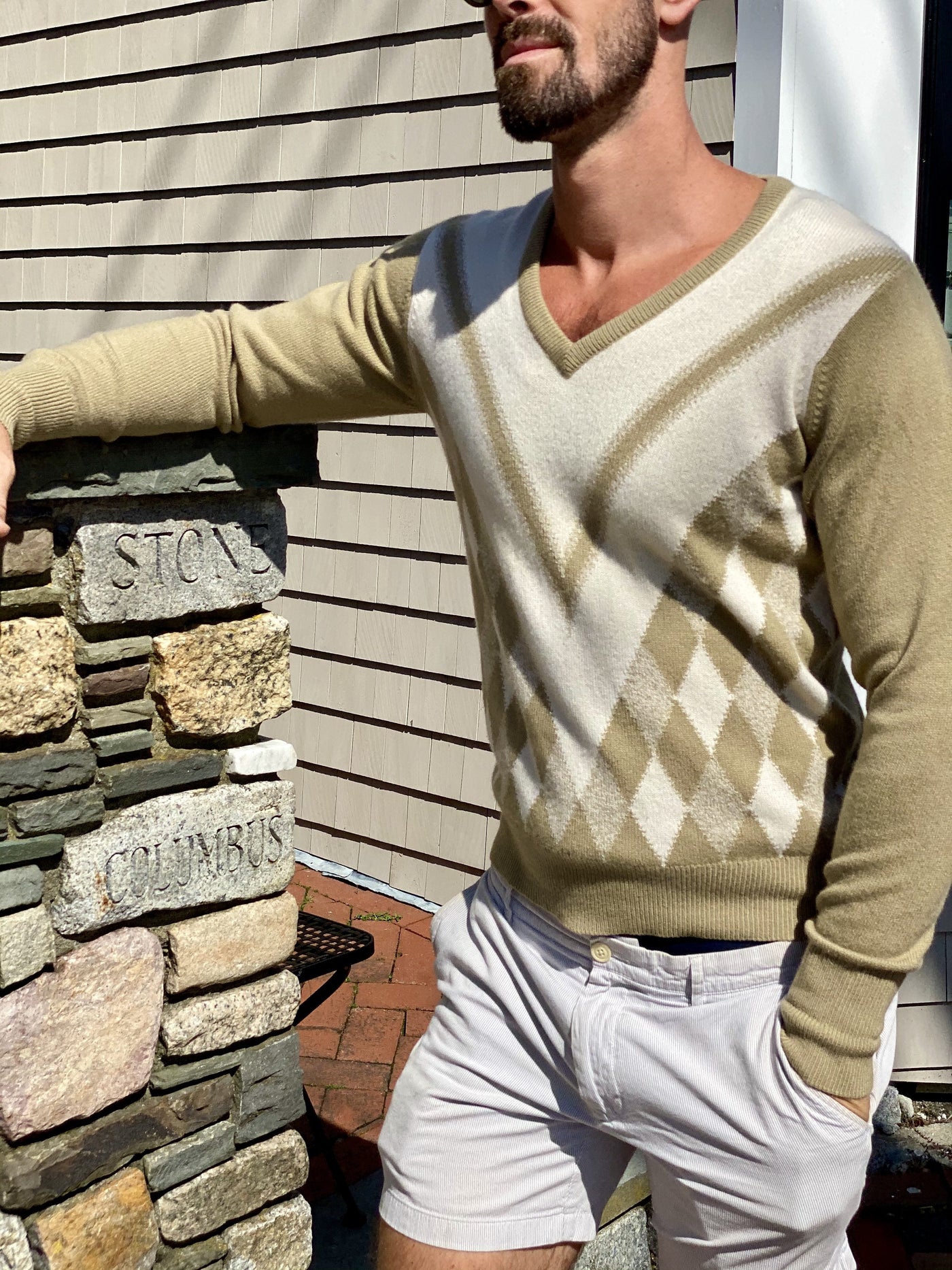 Ballantyne 100% Cashmere V-neck (L/44)