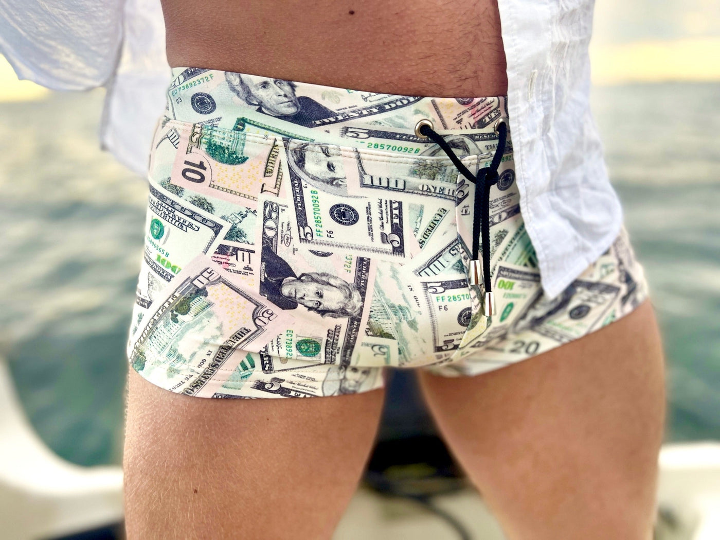 20 dollars is 20 dollars swim trunk