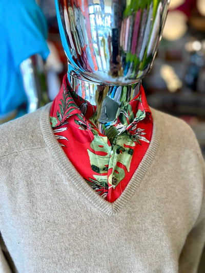 Thane Oatmeal V-Neck 100% Cashmere Sweater (M)