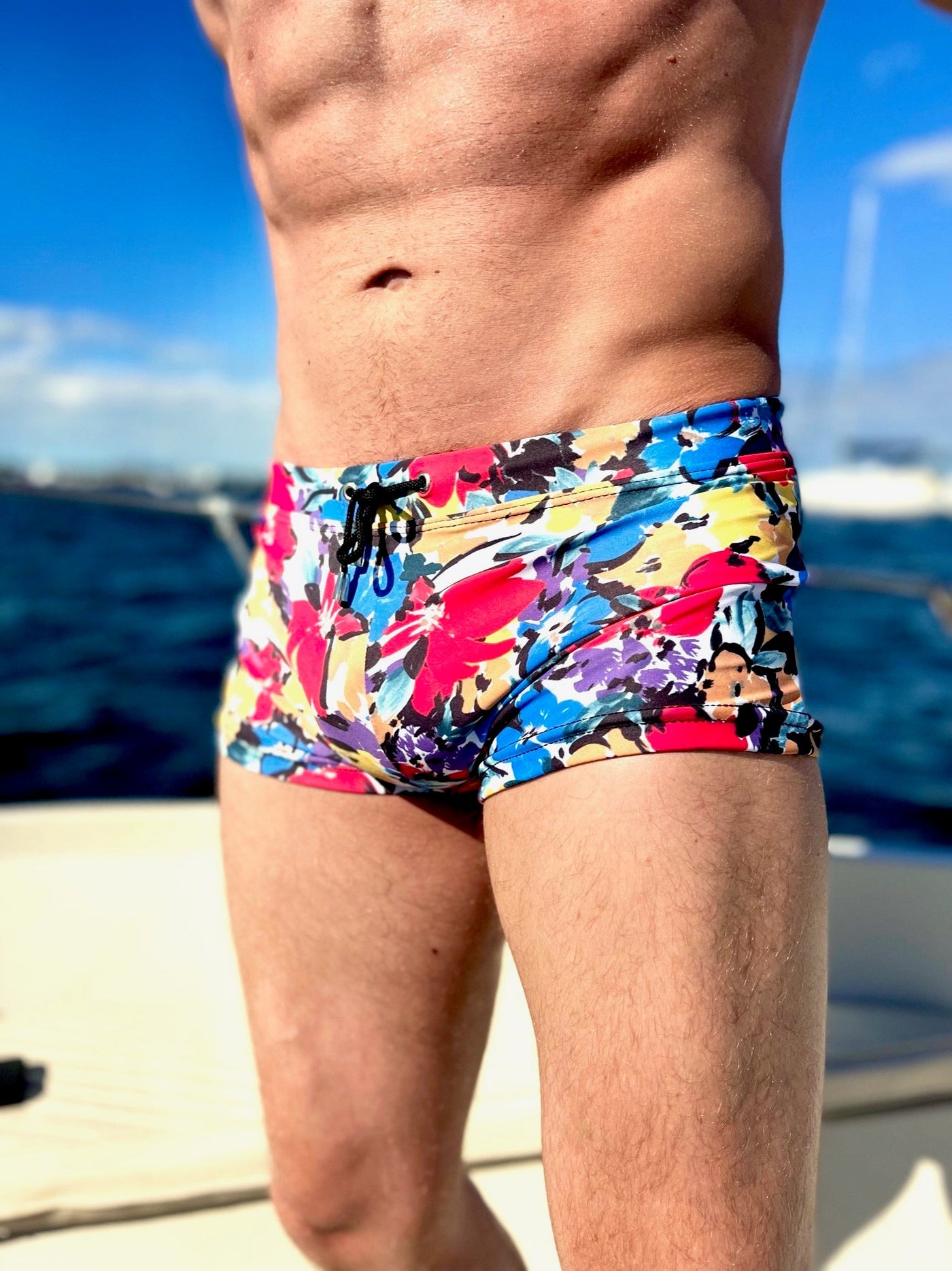 blissful blue swim trunk