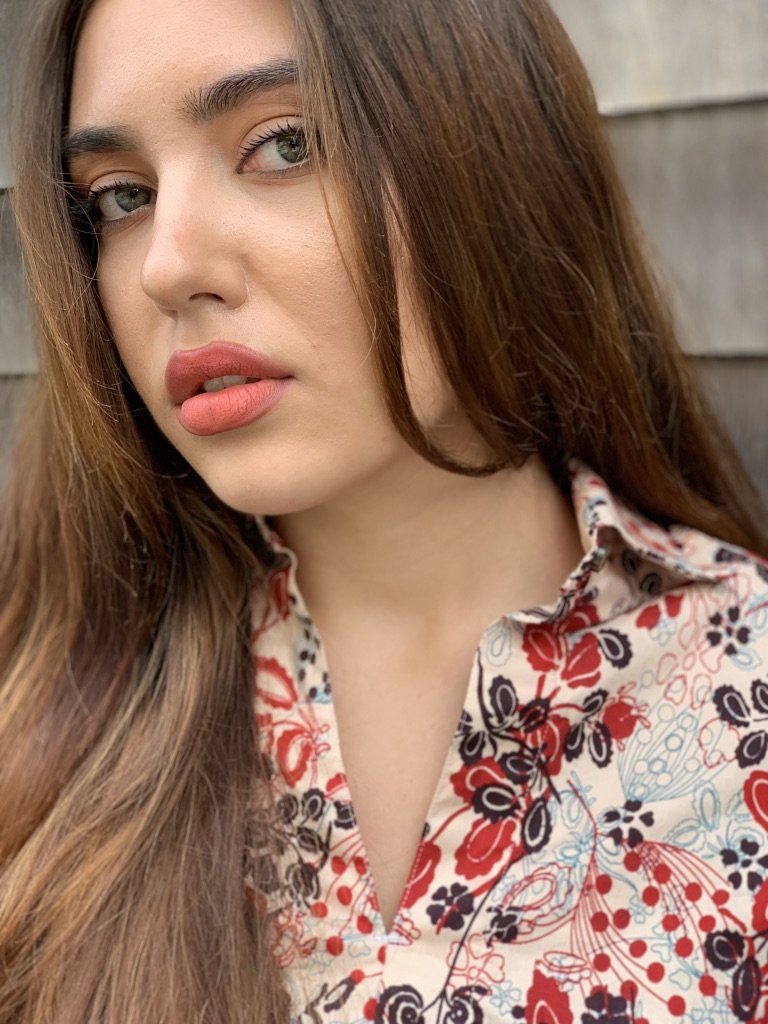 red black hectic tunic