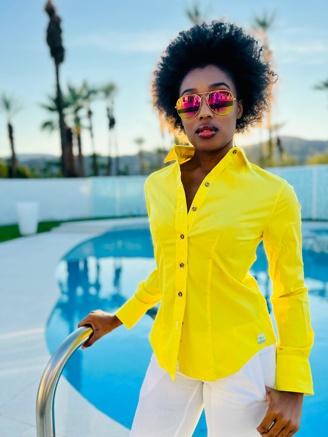 Neon Obnoxious Long Sleeve Blouse – Seaplane Shirts