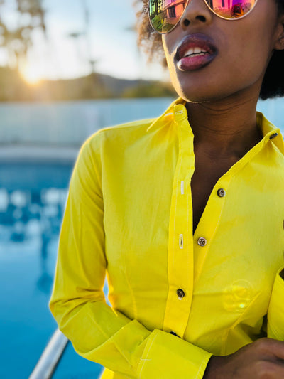 neon obnoxious blouse LS