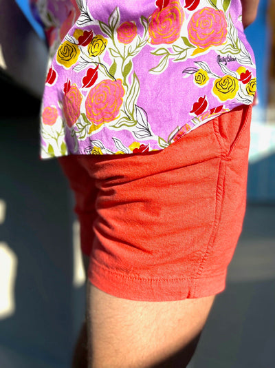 peachy pie linen short