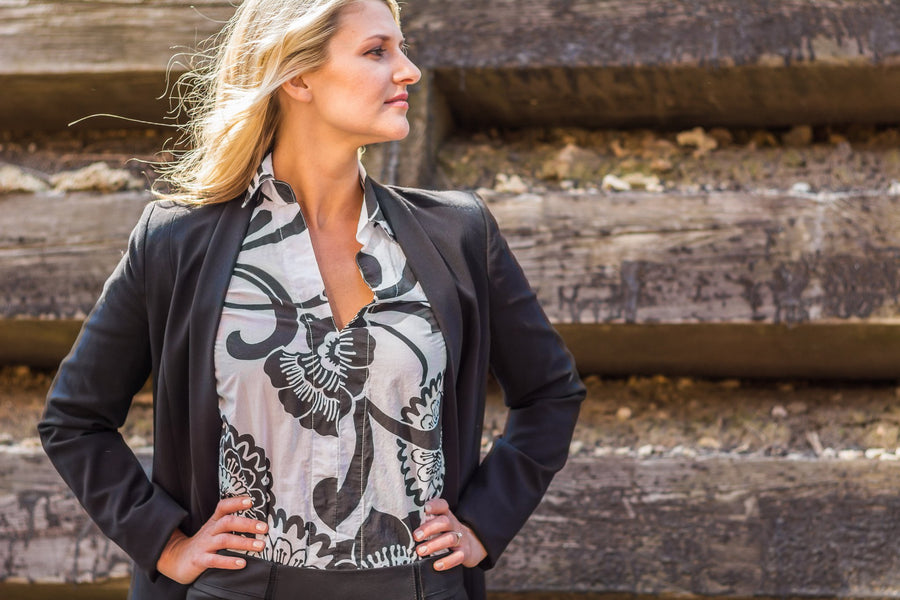 sunflower eclipse tunic